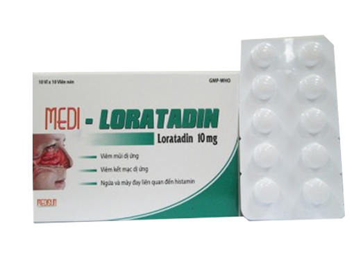 Thành phần và công dụng của medi-loratadin phải biết