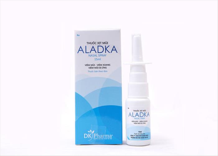 Thành phần chính của thuốc aladka xịt mũi 15ml là gì?
