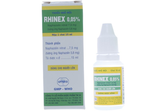 Nếu có biểu hiện tác dụng phụ sau khi sử dụng thuốc xịt mũi Rhinex, cần làm gì?